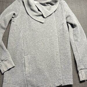 Zella Gray Cozy Knit Sweater with Cowl Neck